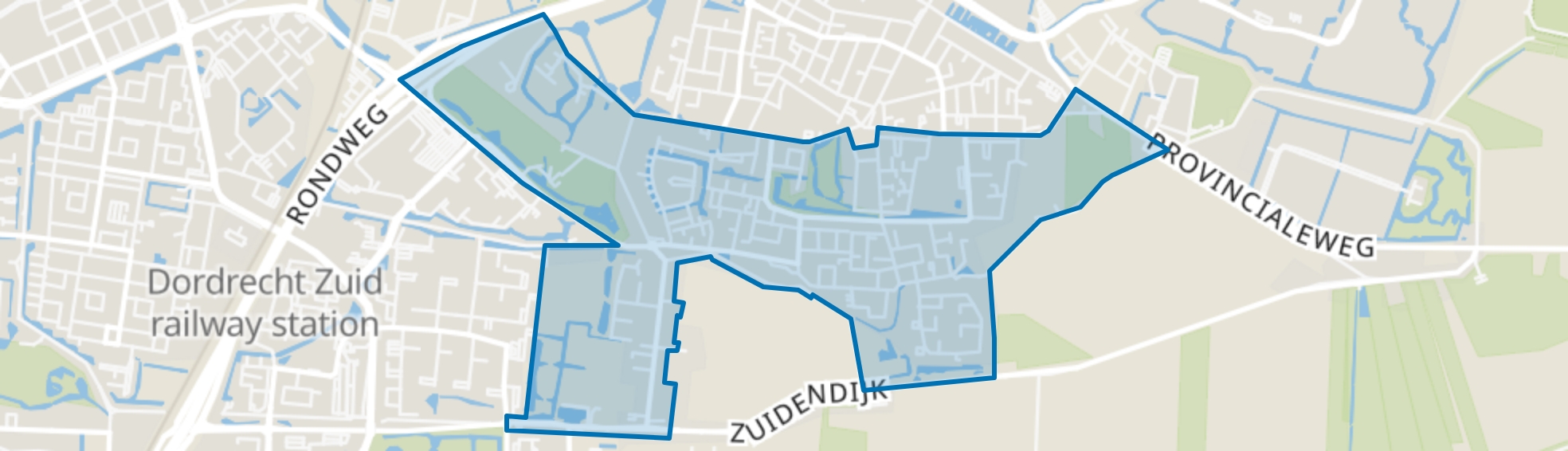 Dubbeldam-Zuid, Dordrecht map