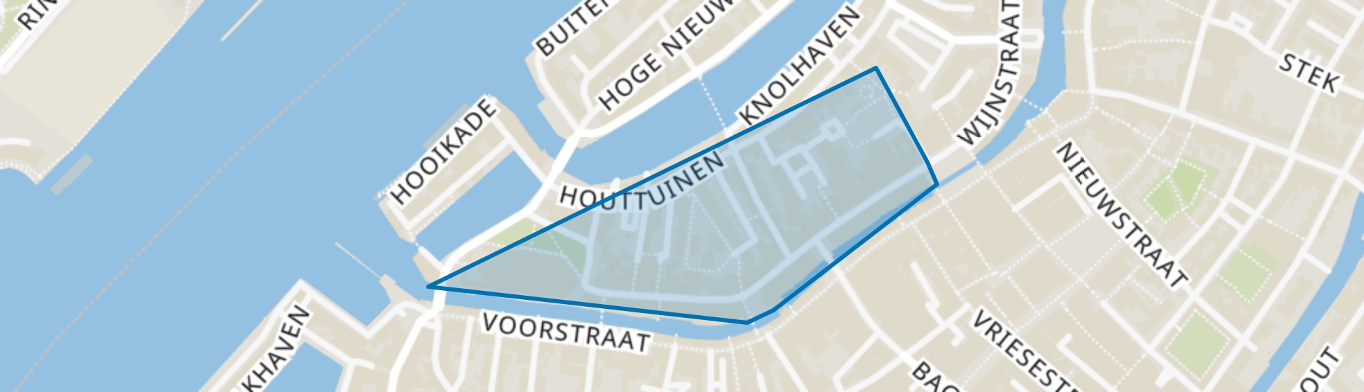 Groenmarkt en omgeving, Dordrecht map