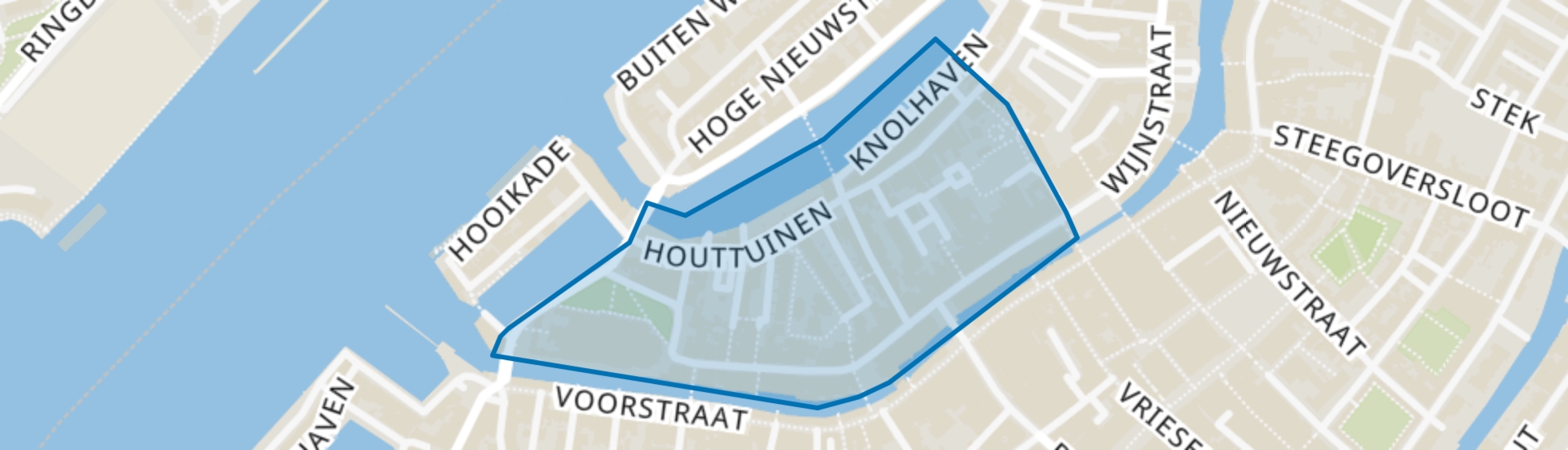 Groenmarkt en omgeving, Dordrecht map