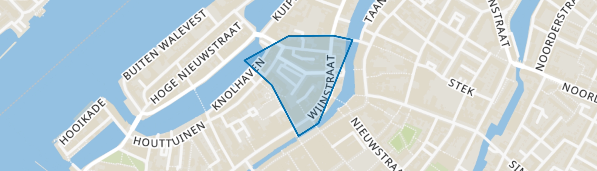 Grote Markt en omgeving, Dordrecht map