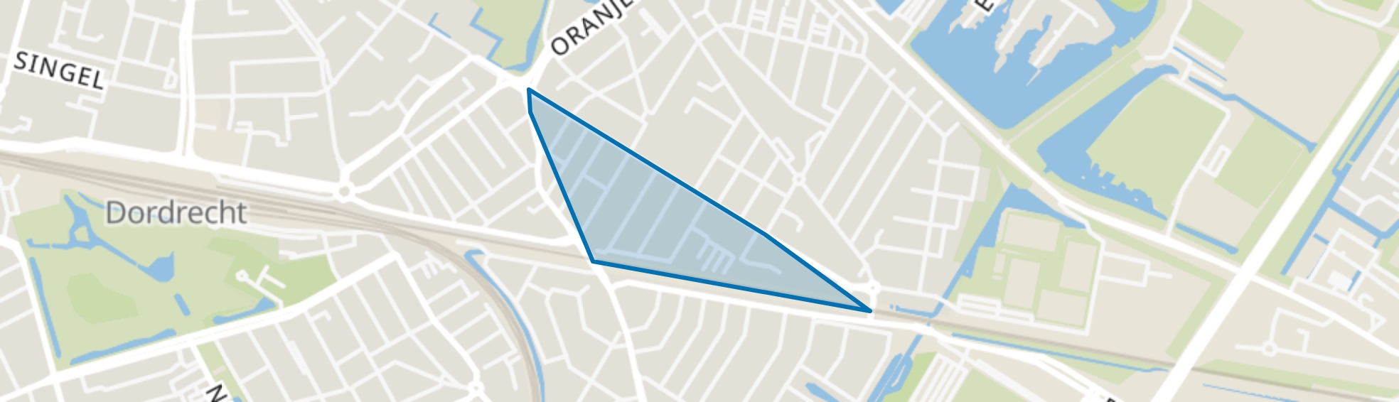 Indische Buurt-Zuid, Dordrecht map