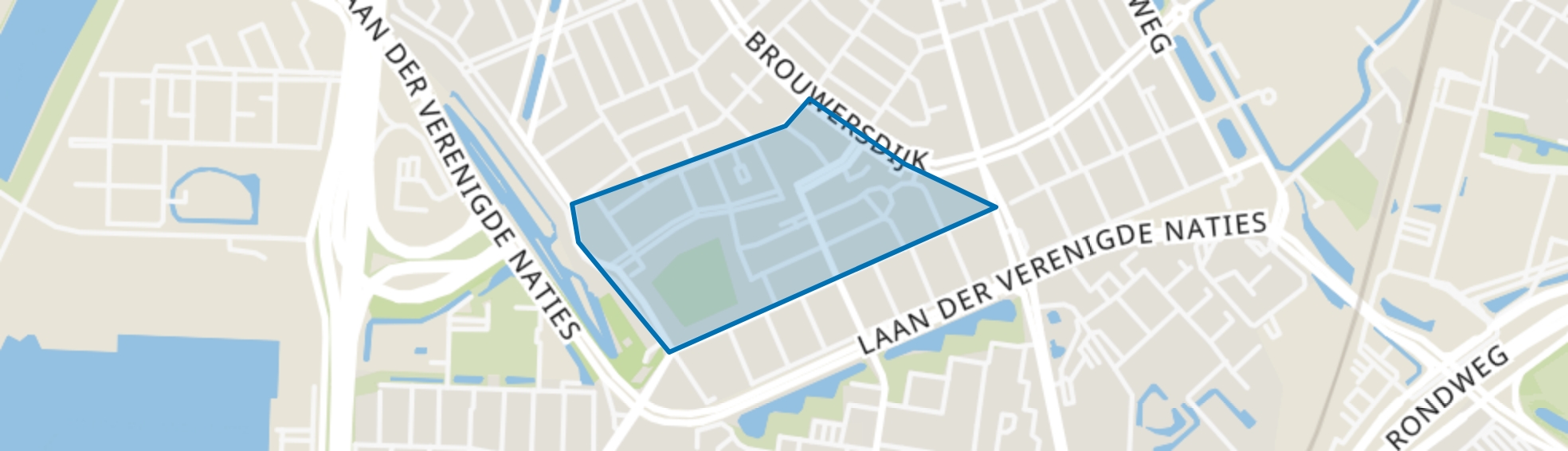 Jacob Marisstraat en omgeving, Dordrecht map