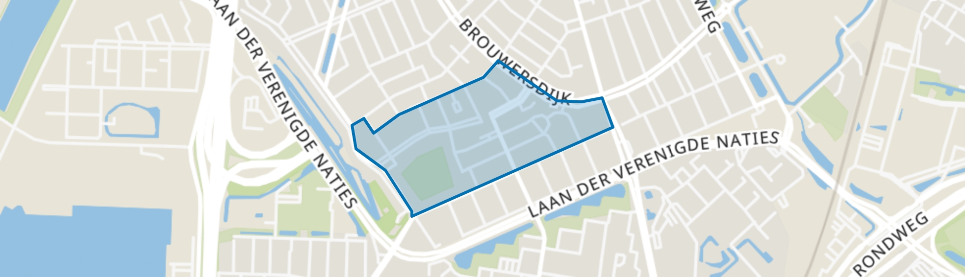 Jacob Marisstraat en omgeving, Dordrecht map