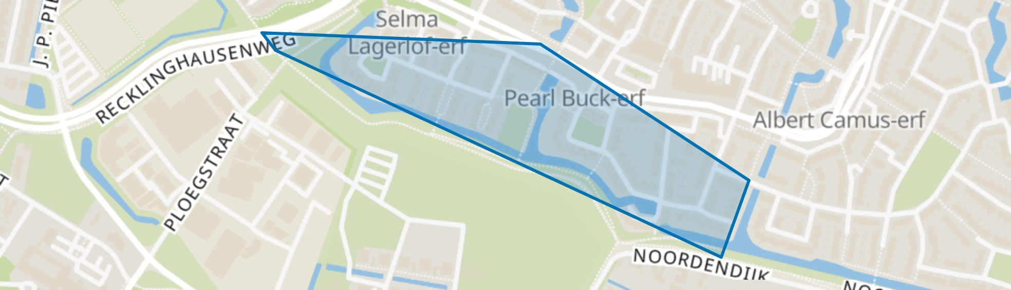Joke Smit-erf en omgeving, Dordrecht map