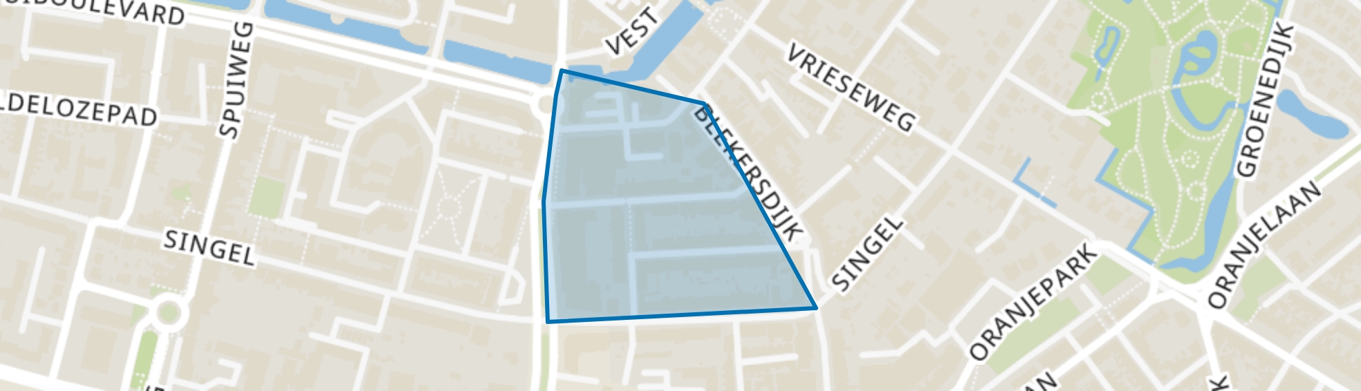 Kon. Wilhelminastraat en omgeving, Dordrecht map