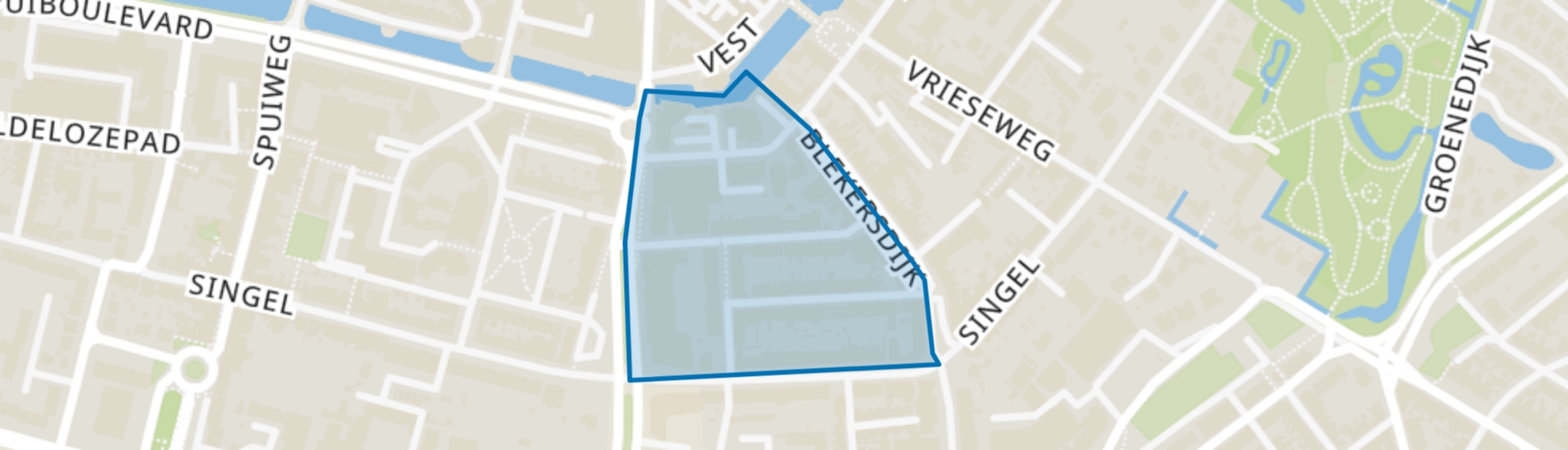 Kon. Wilhelminastraat en omgeving, Dordrecht map