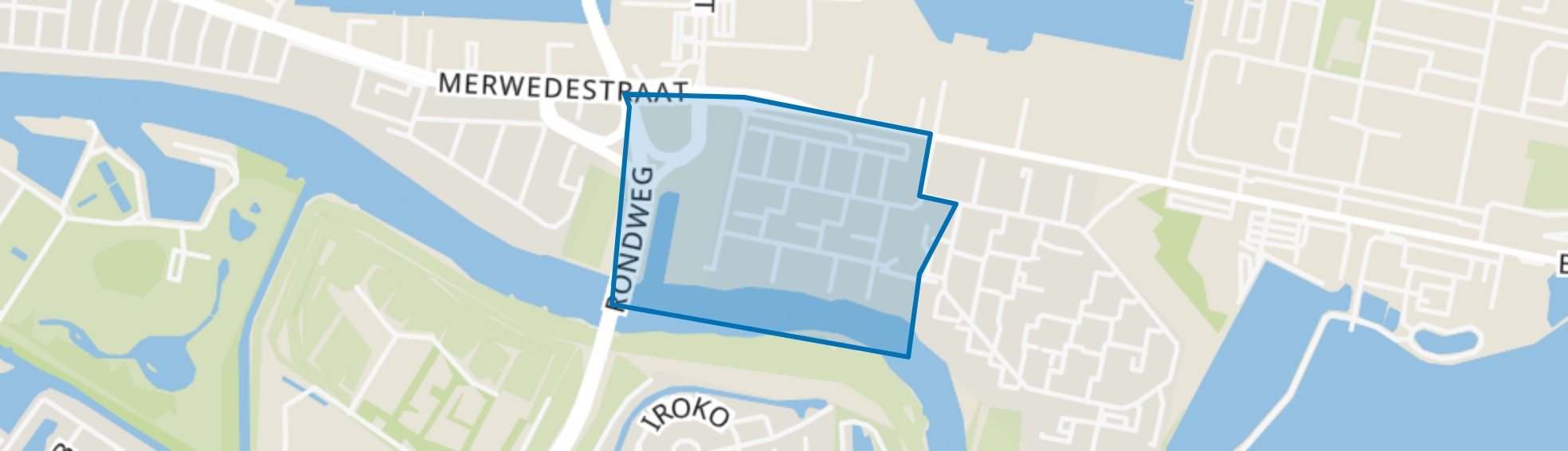 Merwedepolder-West, Dordrecht map