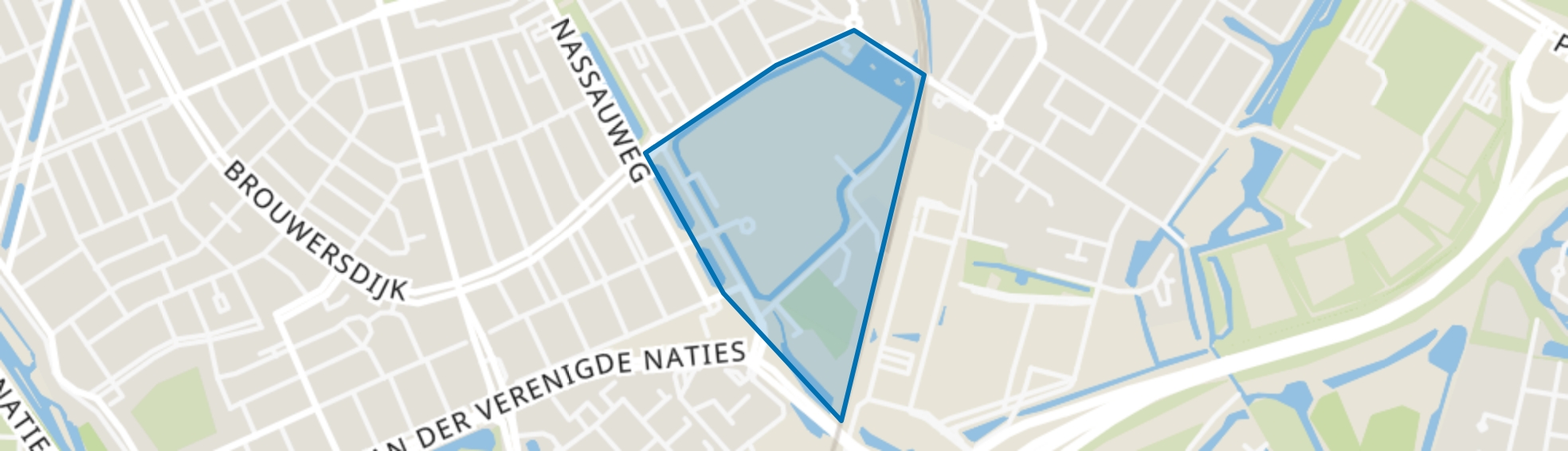 Nieuweweg en omgeving, Dordrecht map