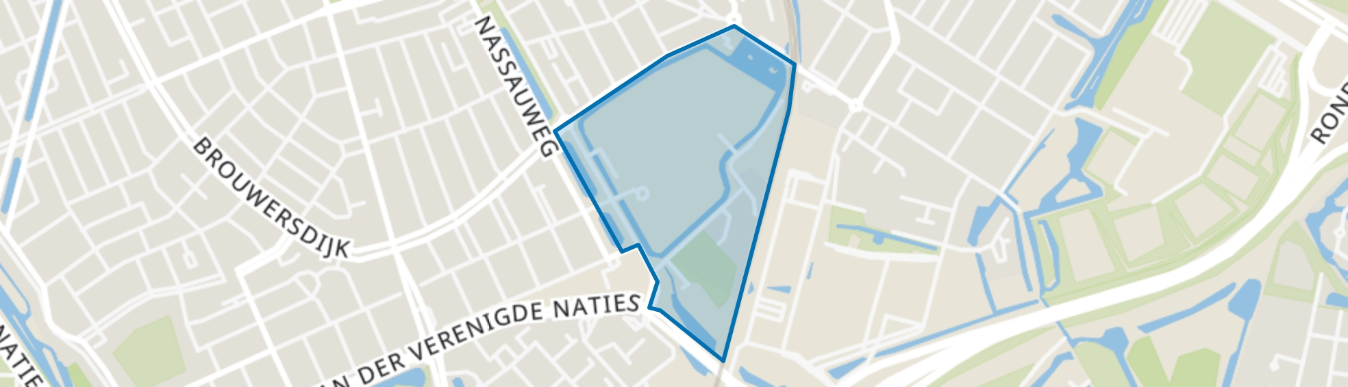 Nieuweweg en omgeving, Dordrecht map