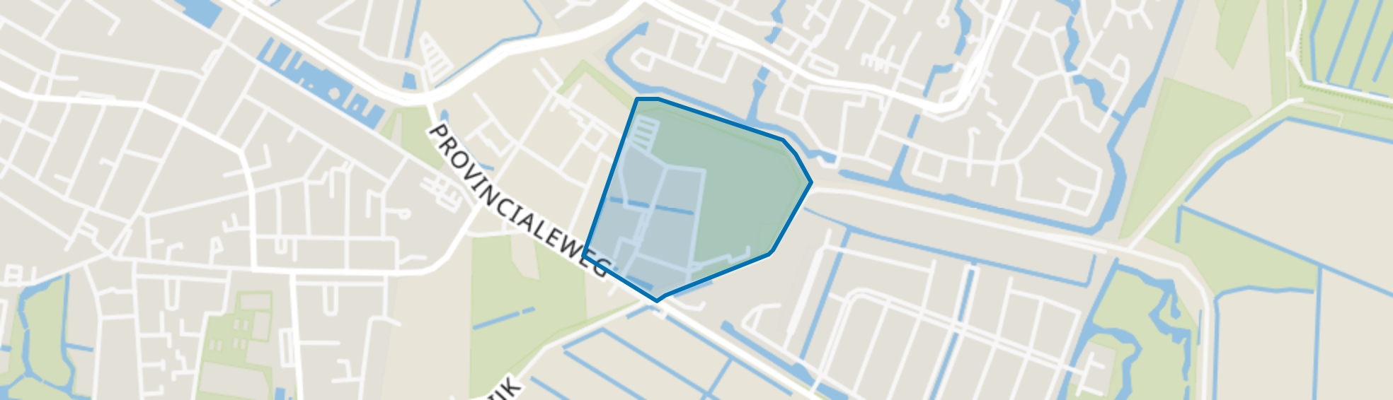 Oudendijk en omgeving, Dordrecht map