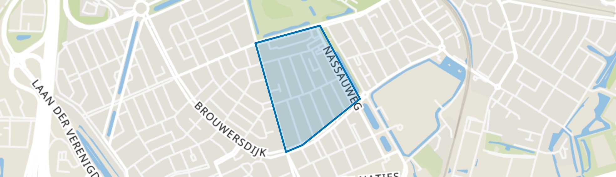 Pr. Bernhardstraat en omgeving, Dordrecht map