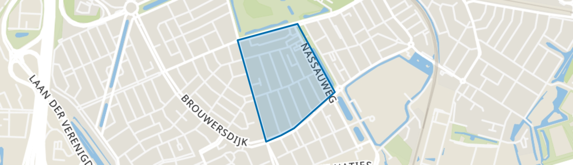 Pr. Bernhardstraat en omgeving, Dordrecht map