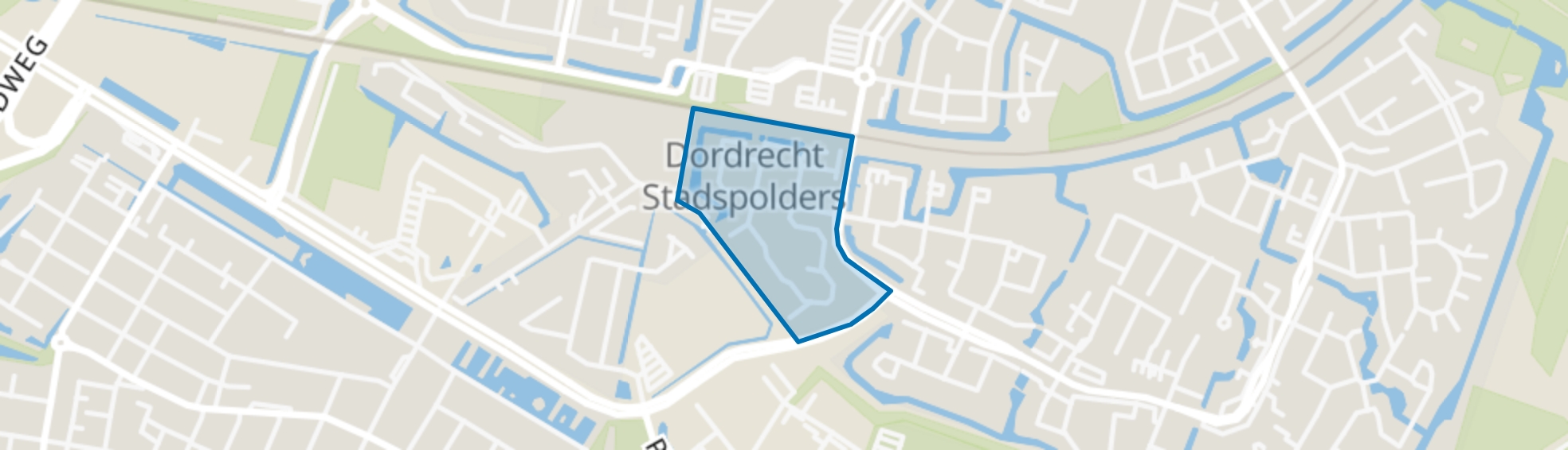 Suze Groeneweg-erf en omgeving, Dordrecht map