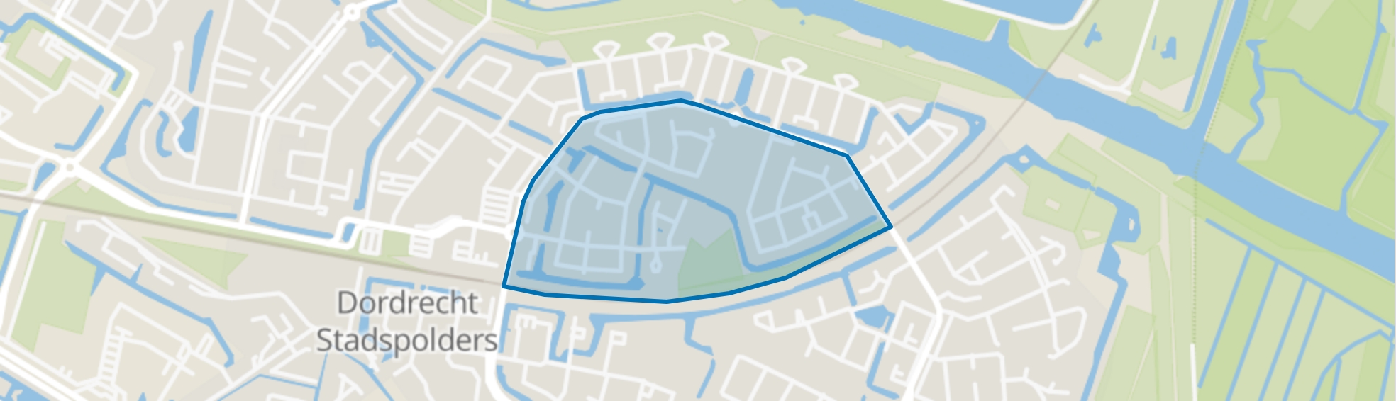 Van den Broek-erf en omgeving, Dordrecht map