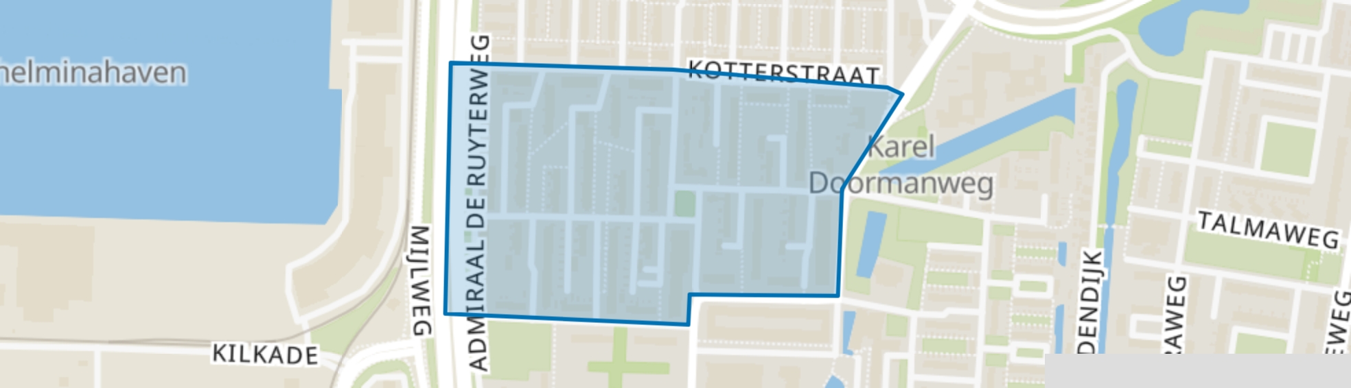 Van Ewijckstraat en omgeving, Dordrecht map