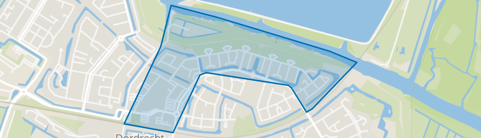 Van Ravesteijn-erf en omgeving, Dordrecht map