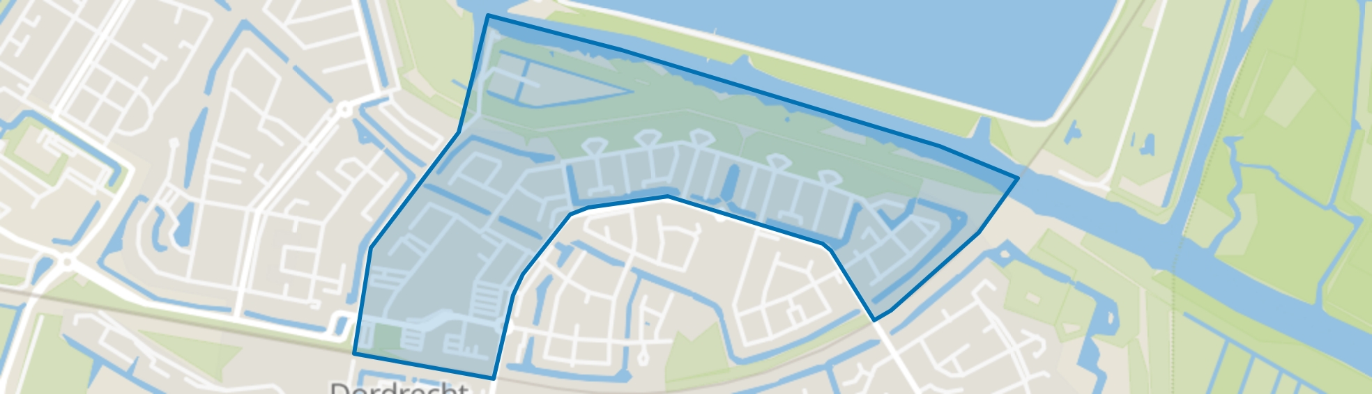 Van Ravesteijn-erf en omgeving, Dordrecht map