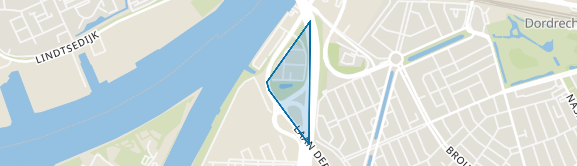 Voltastraat en omgeving - De Put, Dordrecht map