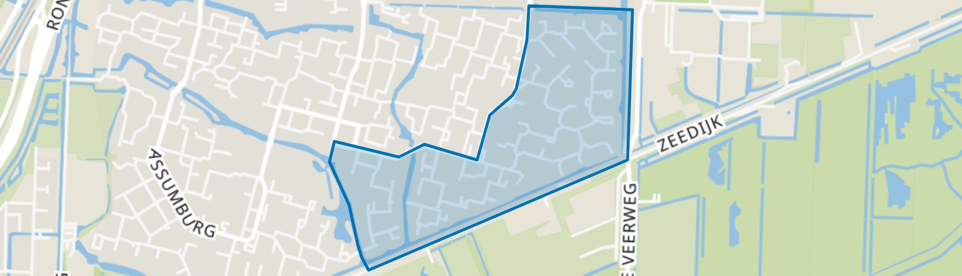 Vredenburg en omgeving, Dordrecht map