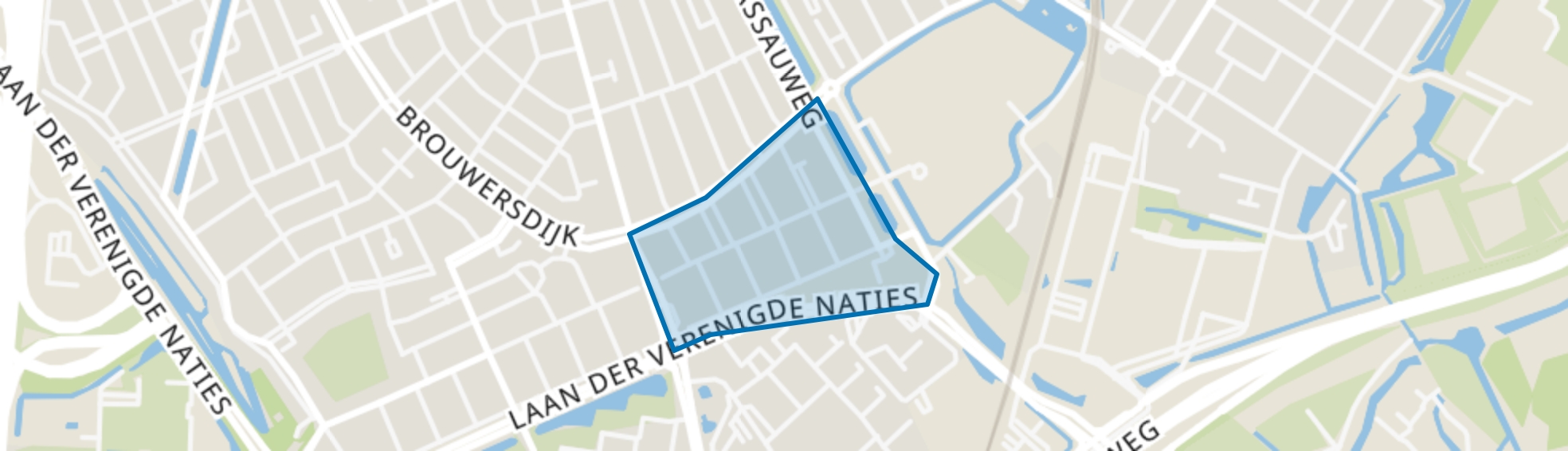 Waldeck Pyrmontweg en omgeving, Dordrecht map