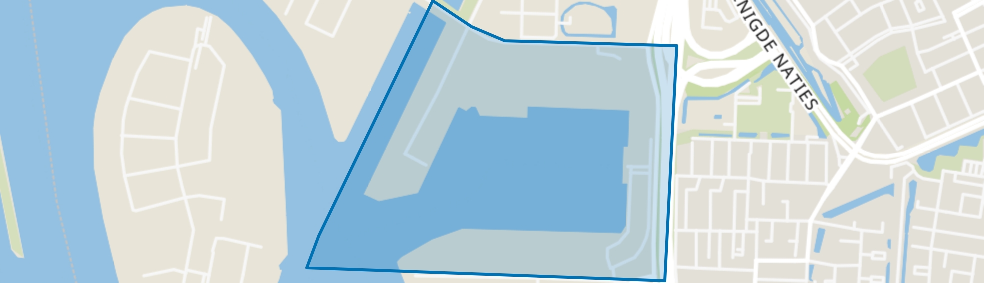 Wilhelminahaven, Dordrecht map