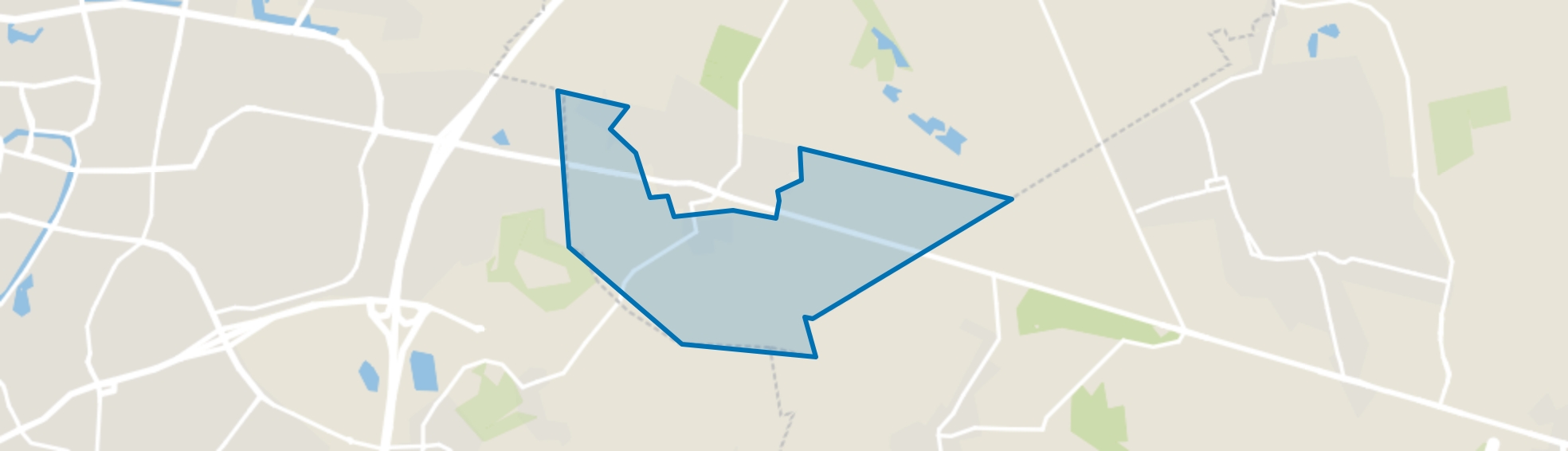 Buitengebied Dorst-Zuid, Dorst map