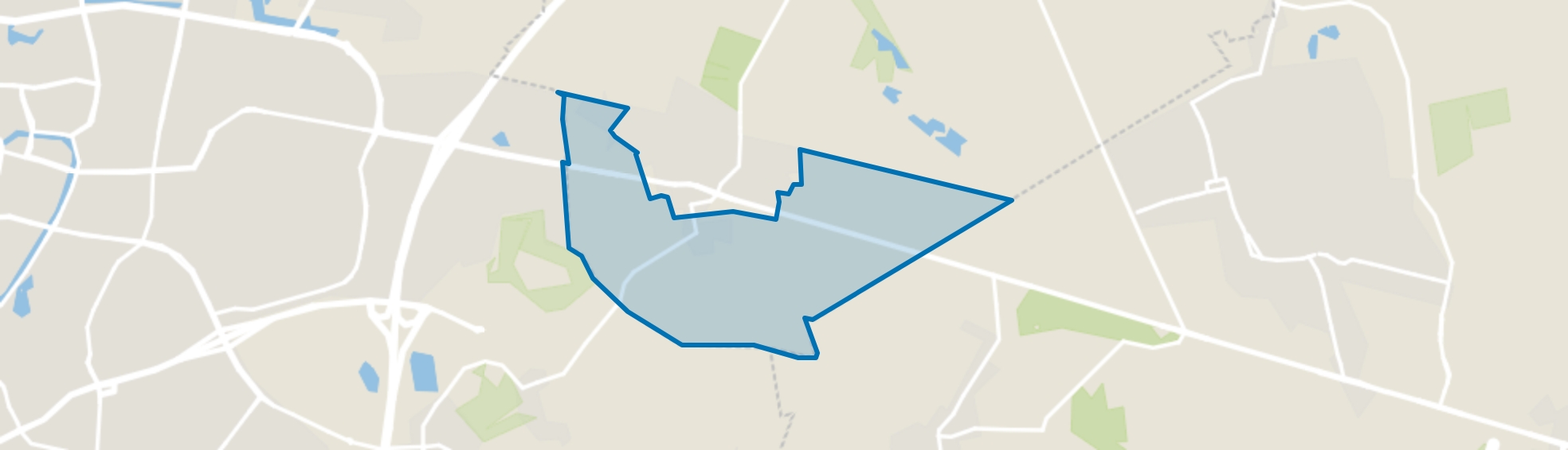 Buitengebied Dorst-Zuid, Dorst map