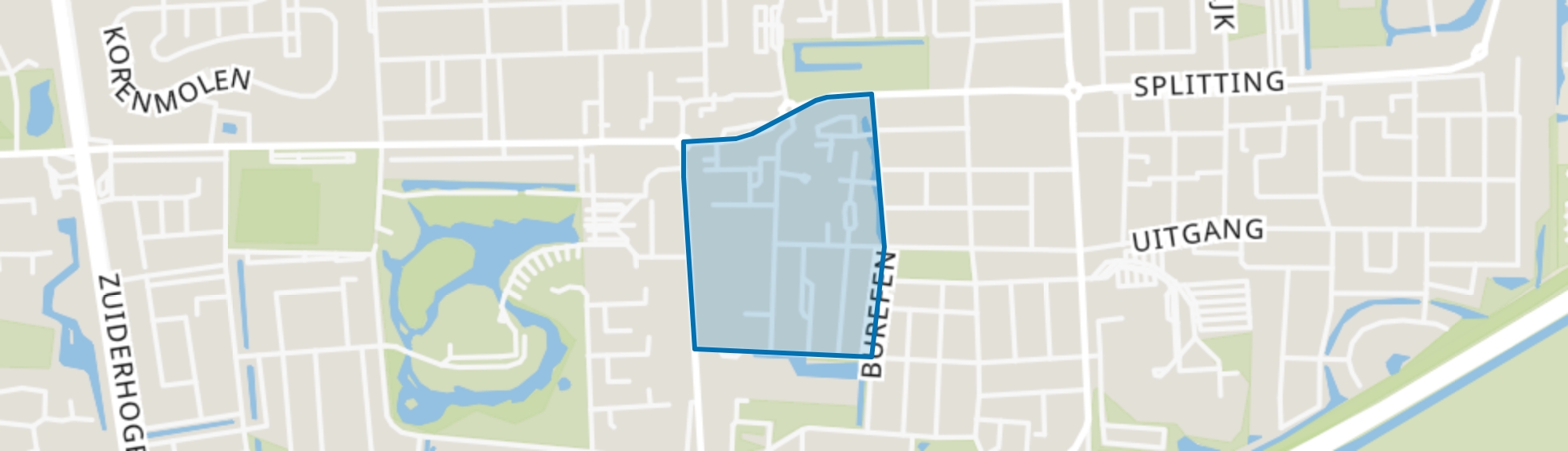 De Bouwen west, Drachten map