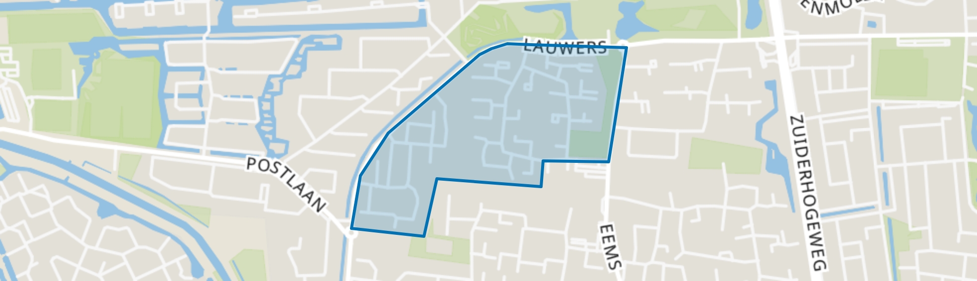 De Drait noordwest, Drachten map