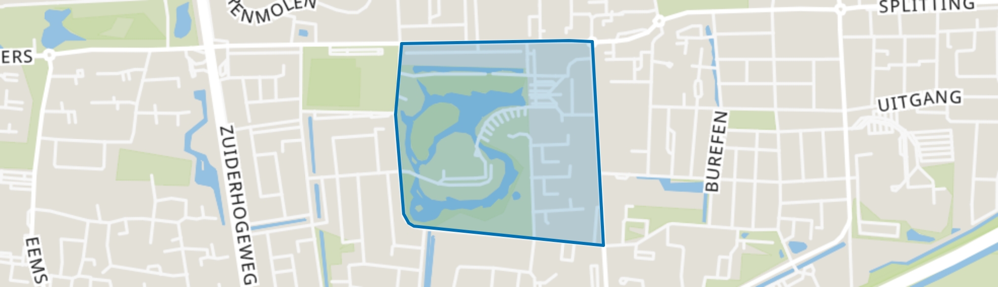 De Singels oost, Drachten map