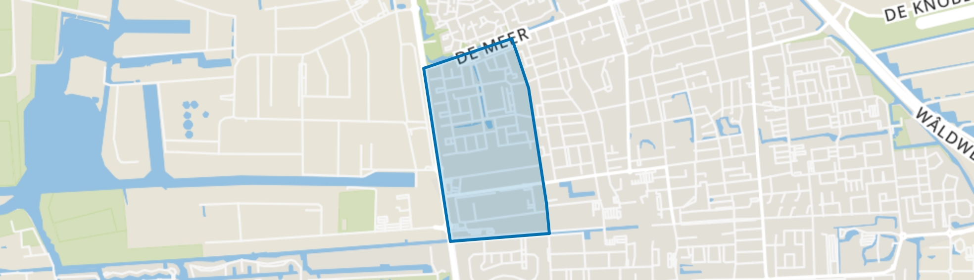 De Swetten west, Drachten map