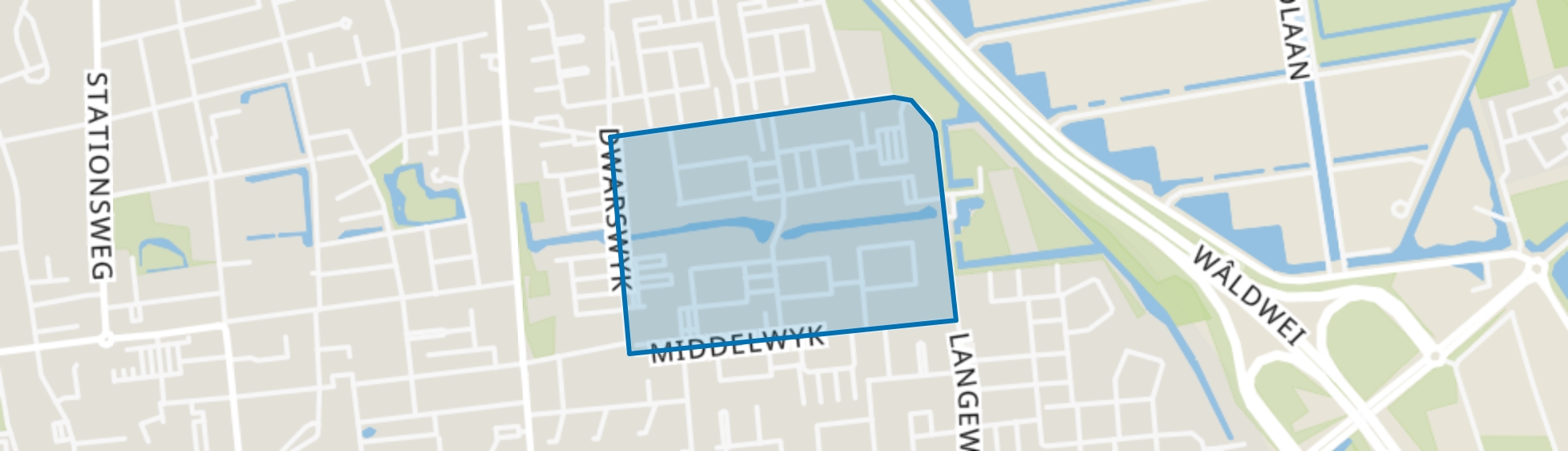 De Wiken centrum, Drachten map