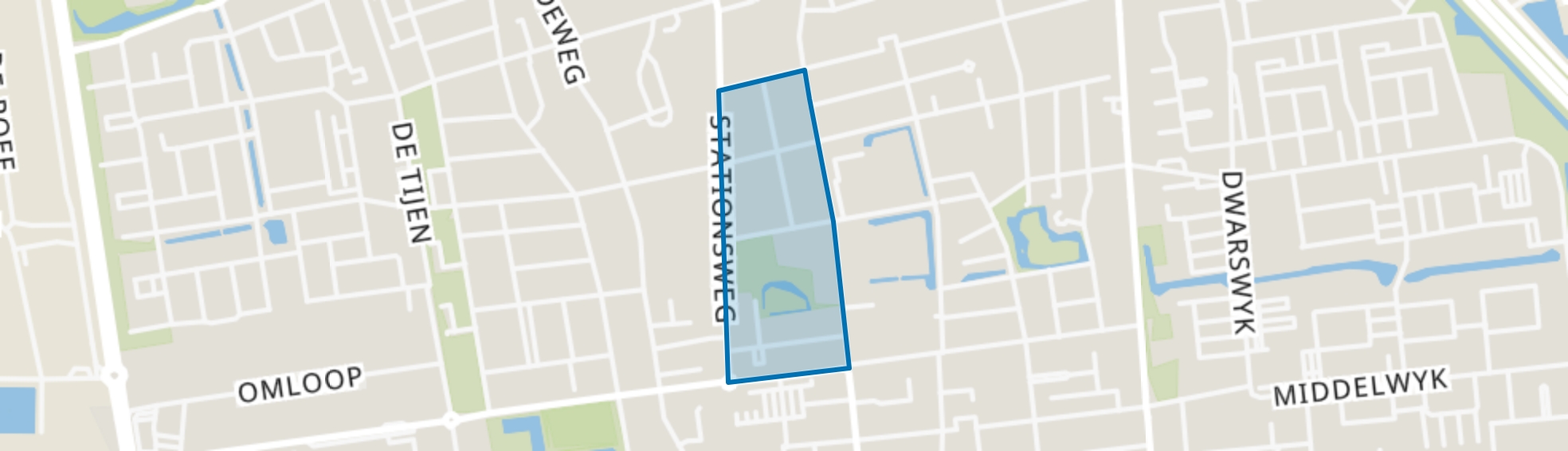 Noord-Oost west, Drachten map