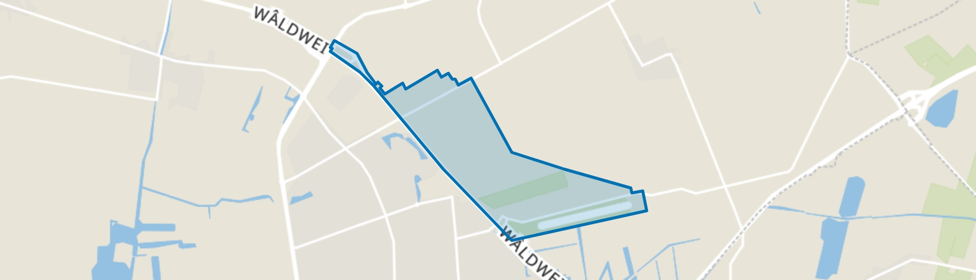 Waldwei oost, Drachten map