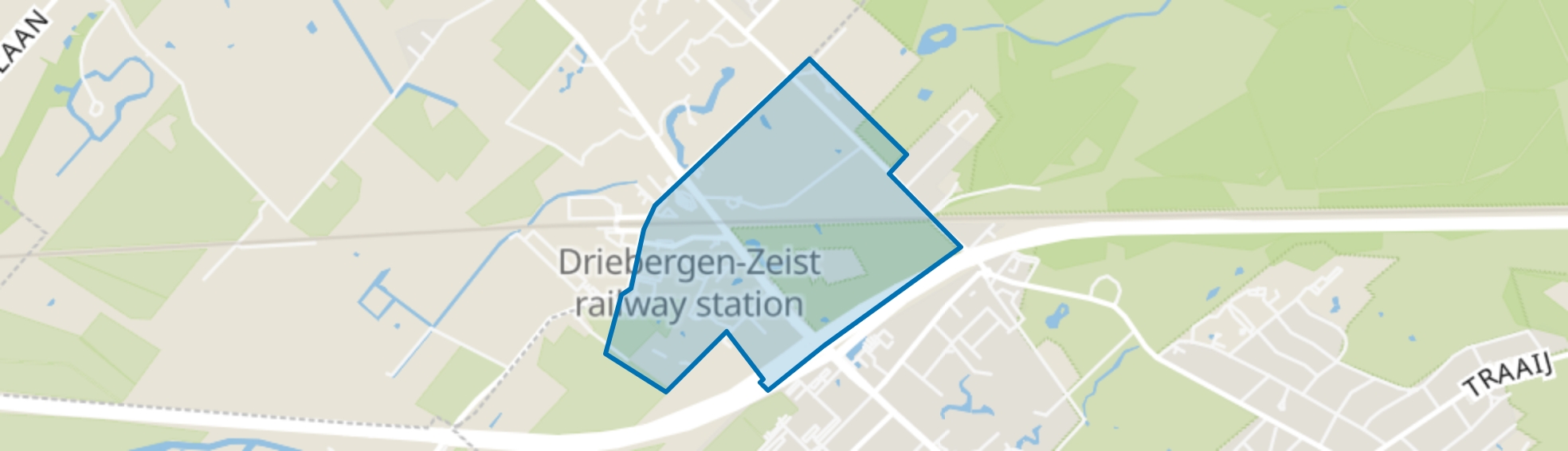 Driebergen - Stationsgebied, Driebergen-Rijsenburg map