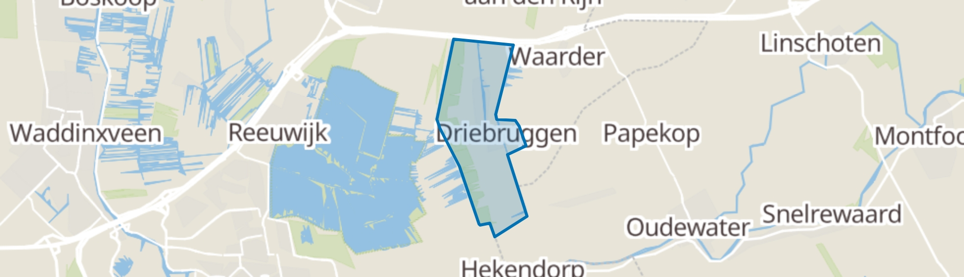 Driebruggen map