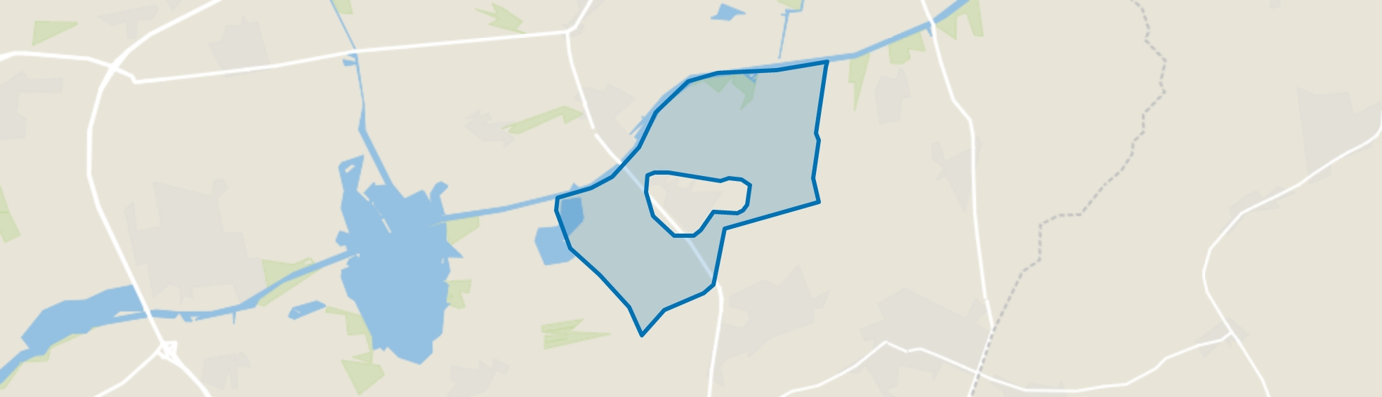 Verspreide huizen Drogeham, Drogeham map