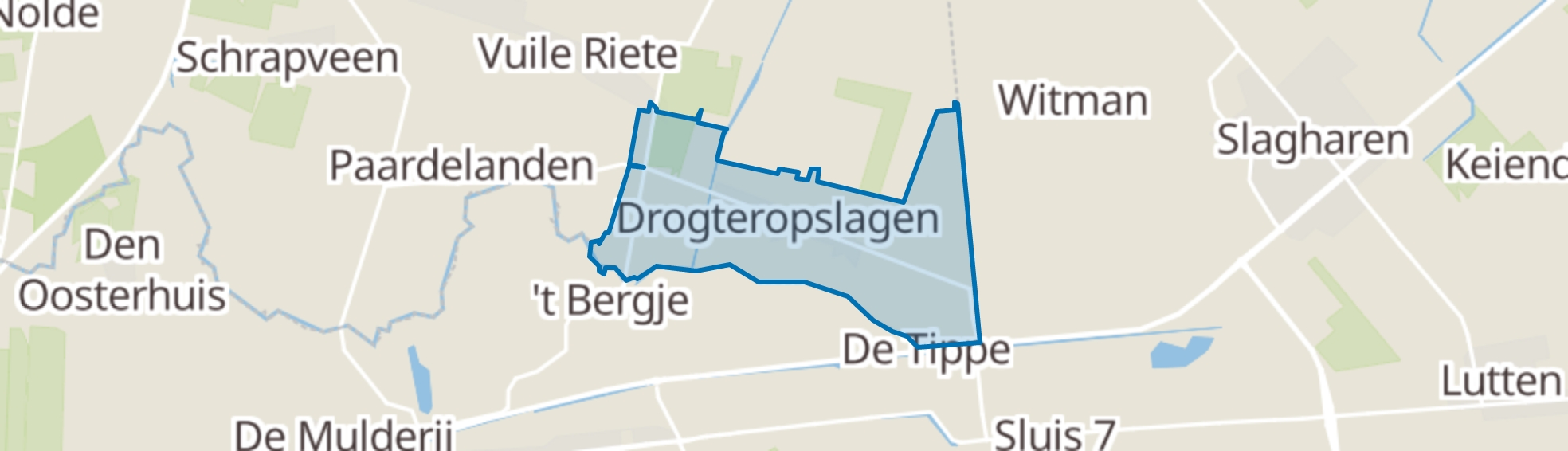 Drogteropslagen map