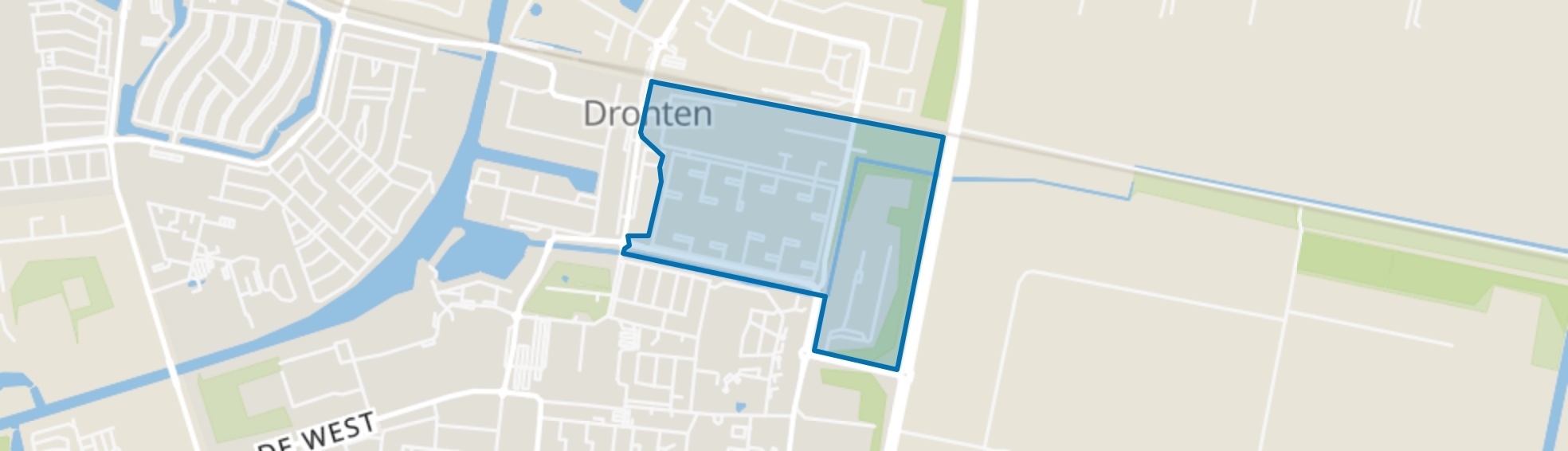 De Oeverloperwijk, Dronten map