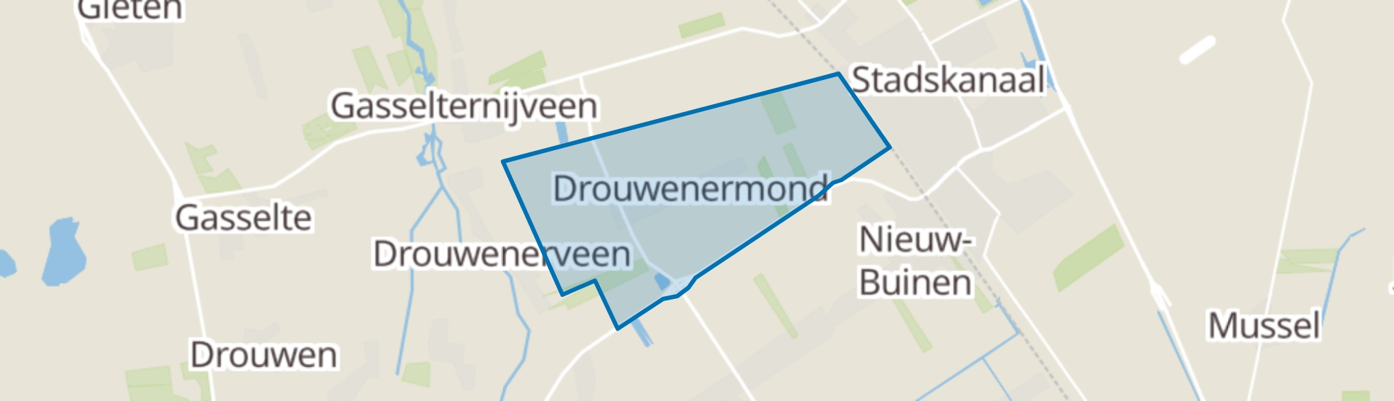 Drouwenermond map