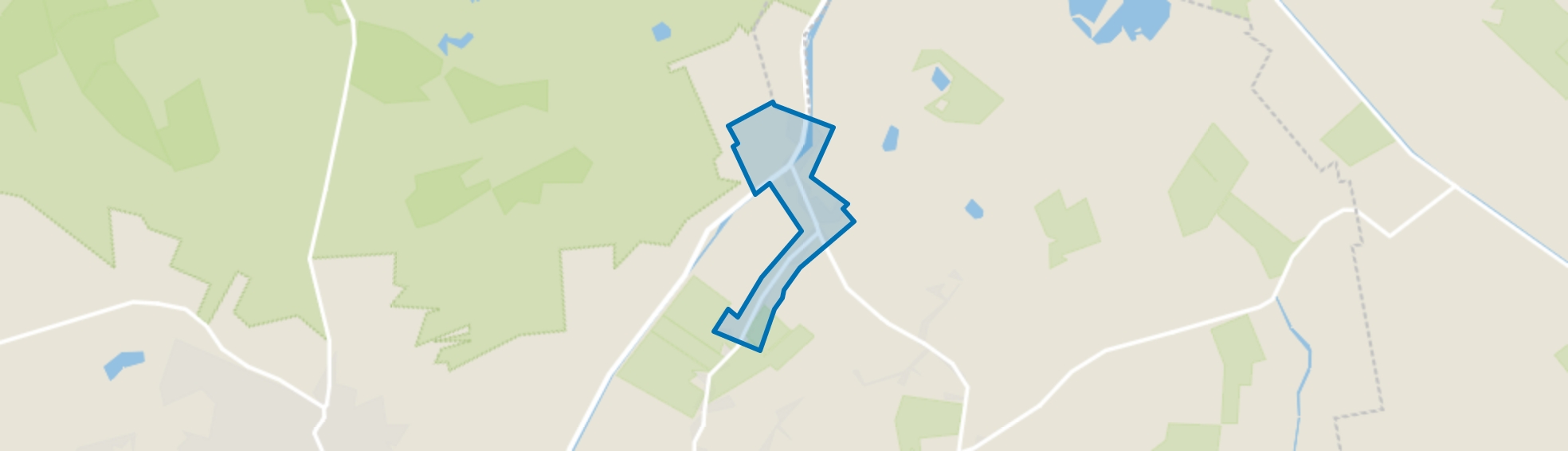 Geeuwenbrug, Dwingeloo map