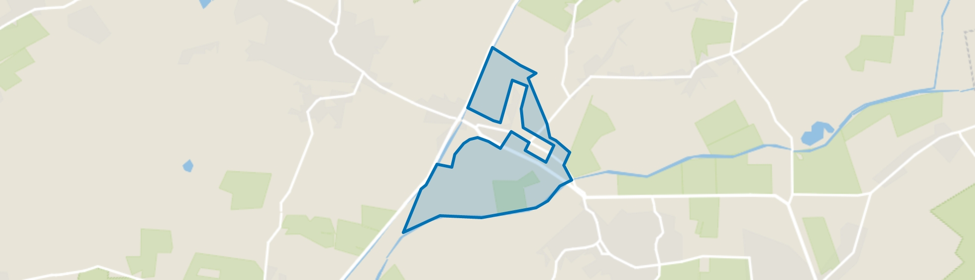 Verspreide huizen Dieverbrug, Dwingeloo map