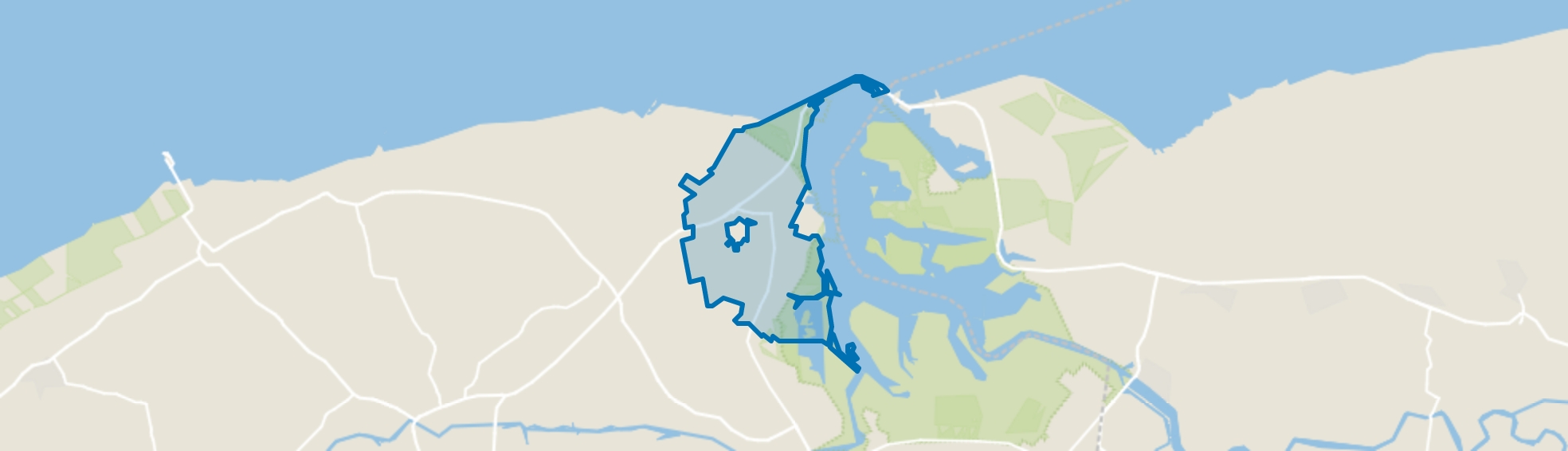 Verspreide huizen Anjum, Eanjum map