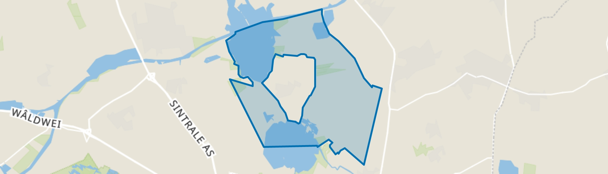 Verspreide huizen Eastermar, Eastermar map