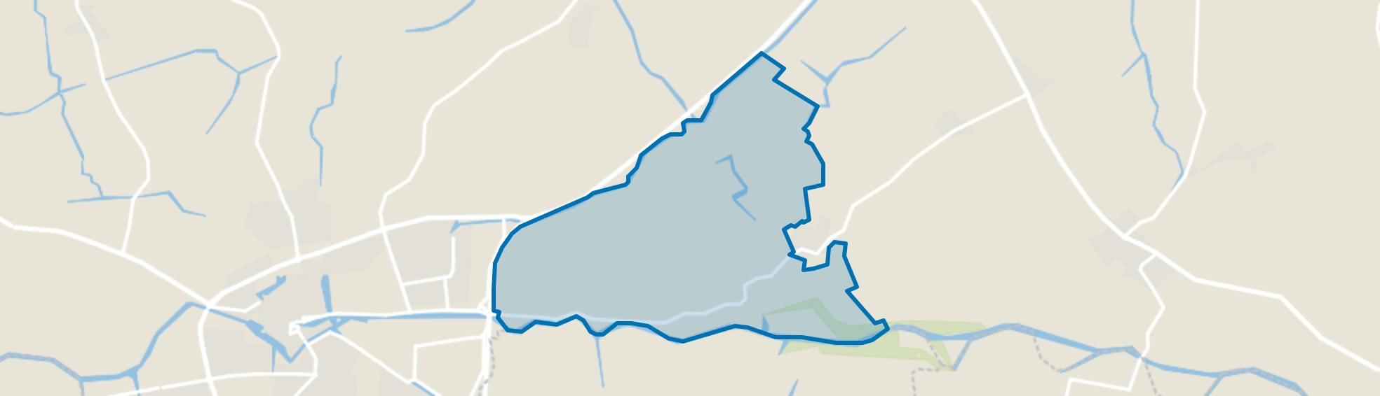 Verspreide huizen Oostrum, Eastrum map