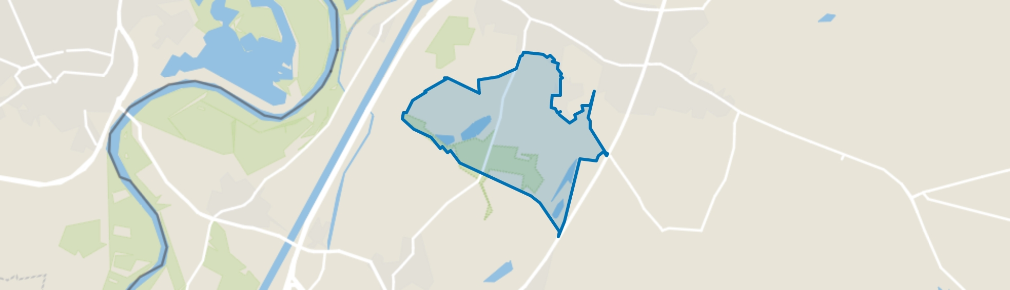 Buitengebied Gebroek, Echt map