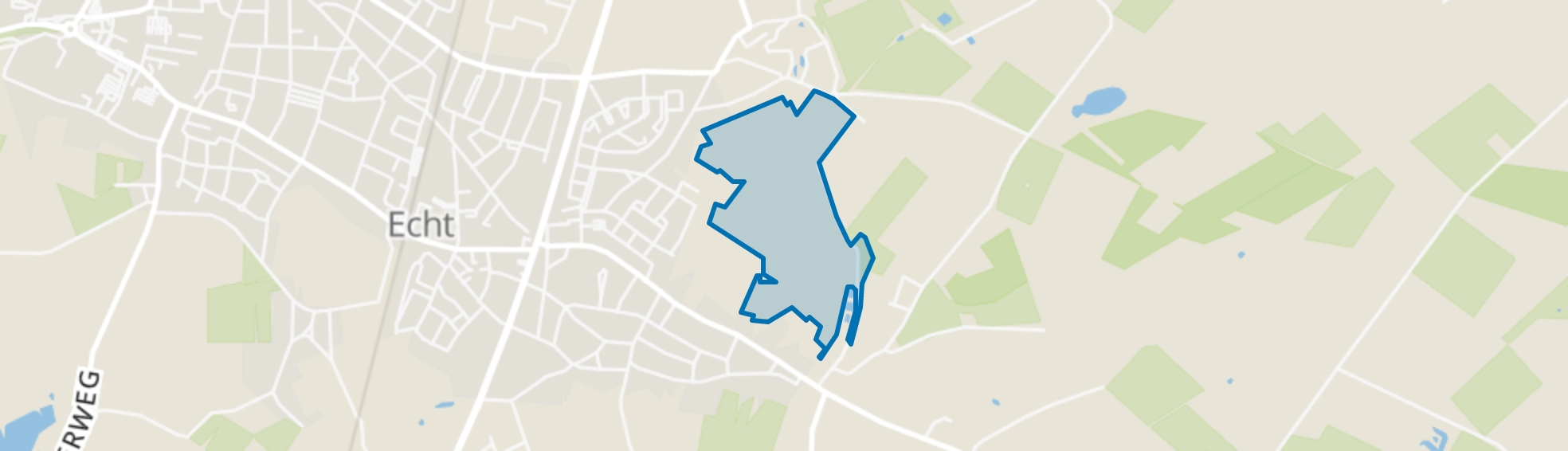 Buitengebied Hingen, Echt map