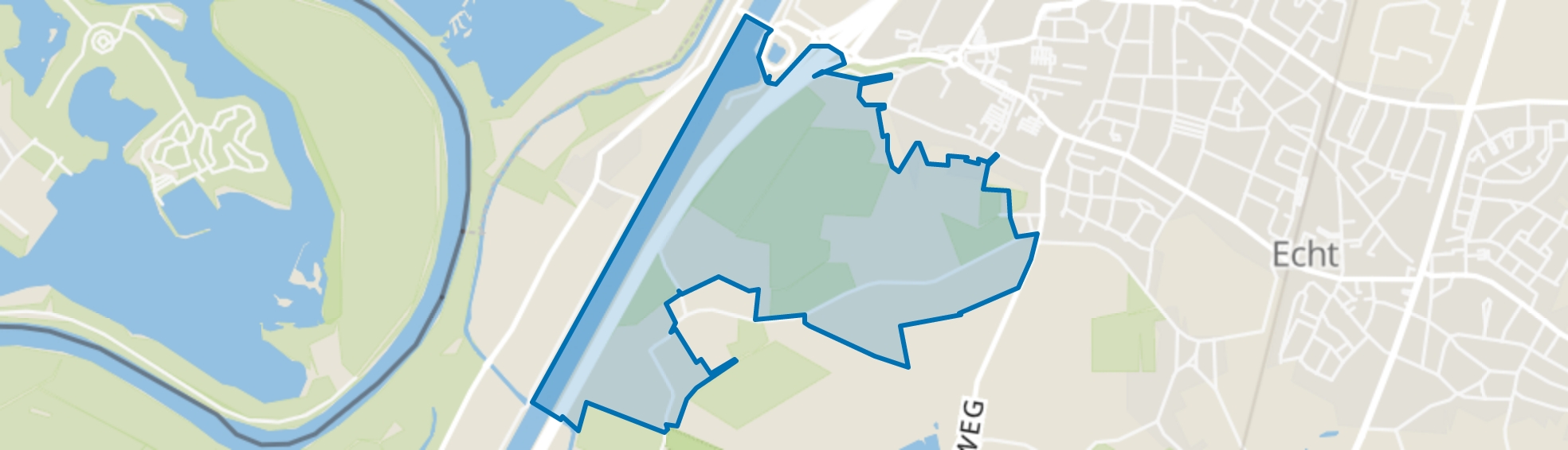 Buitengebied Ophoven, Echt map