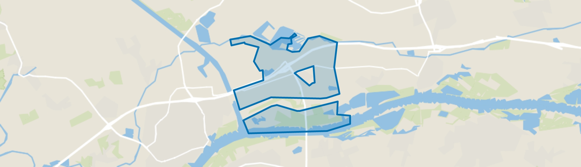 Verspreide huizen Echteld, Echteld map