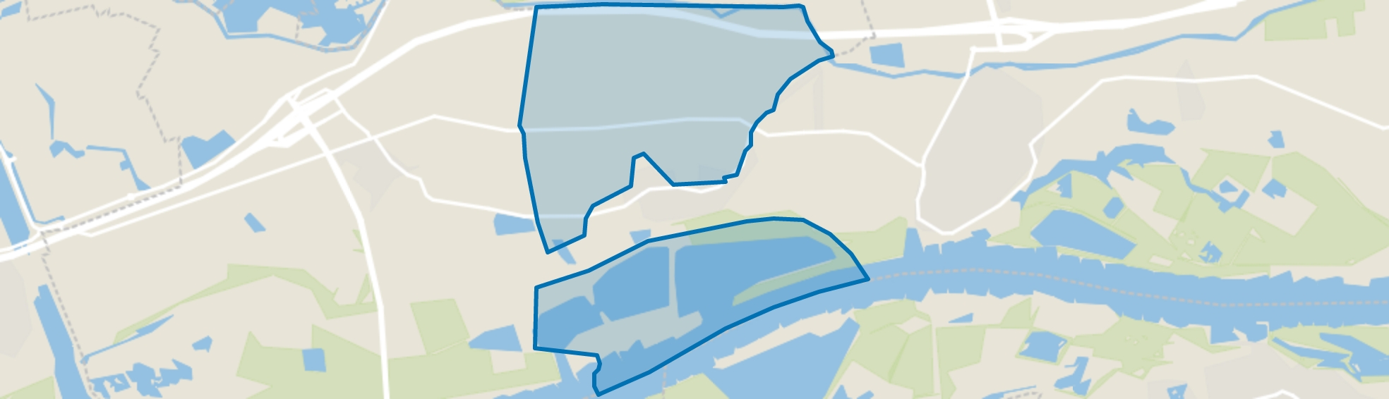 Verspreide huizen IJzendoorn, Echteld map